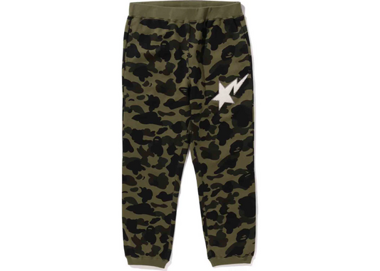 BAPE 1st Camo Sweat Pants Green