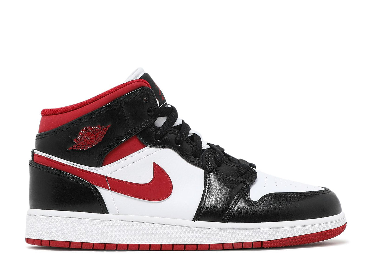 Air Jordan 1 Mid GS Black Gym Red