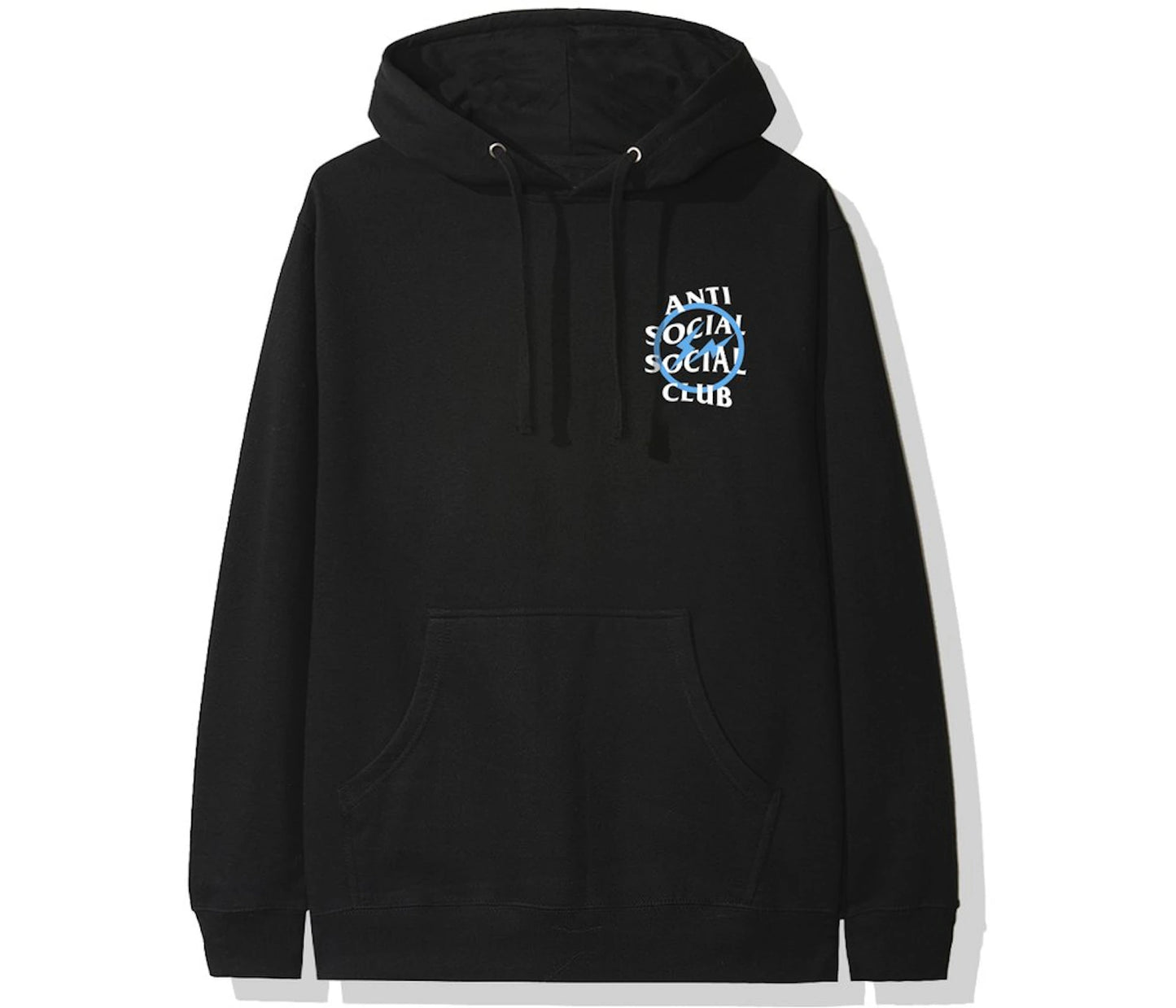 Anti Social Social Club x Fragment Blue Bolt Hoodie (FW19) Black