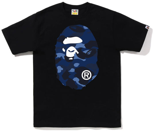 BAPE Color Camo Big Ape Head Tee (FW22) Black Blue