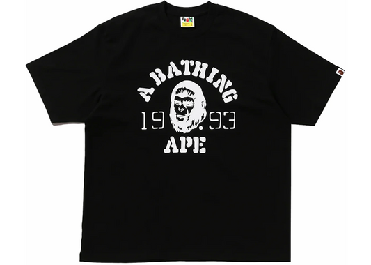 BAPE OG Ape Head College Relaxed Fit Tee Black