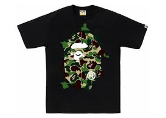 BAPE ABC Camo Rebuild Big Ape Head Tee Black/Green