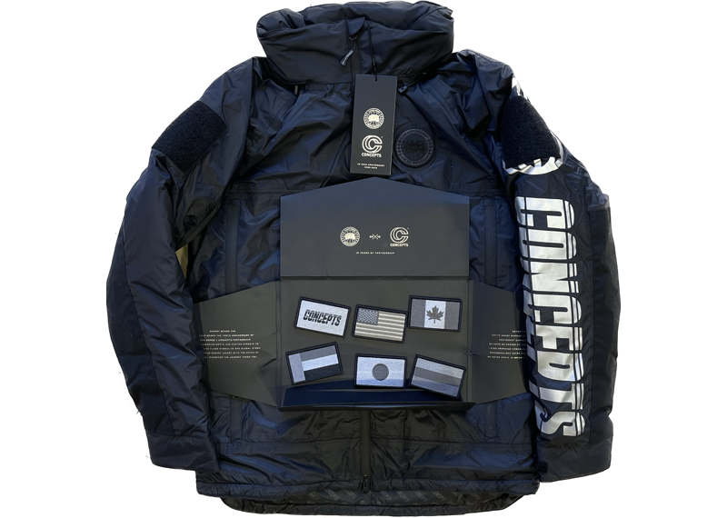 Canada Goose Concepts Black Reflective Patches Denary Jacket