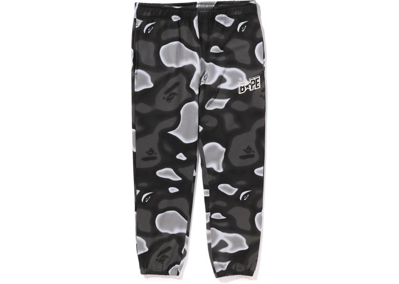 BAPE Liquid Camo Bape Sta Sweatpants Black