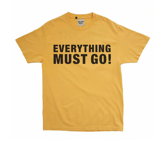 Gallery Dept. Everything Must Go T-shirt Gold