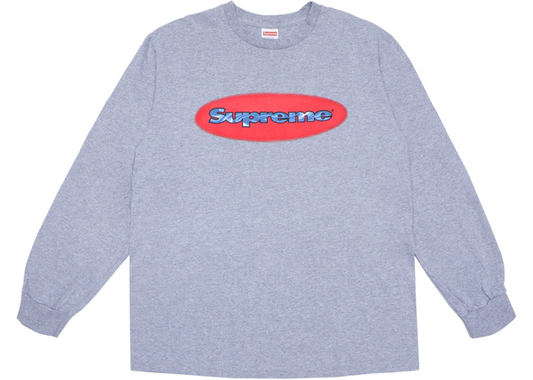 Supreme Ripple LS Tee Heather Grey