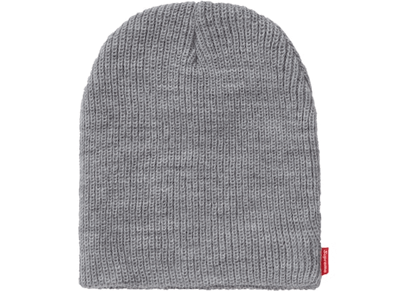 Supreme Basic Beanie Heather Grey