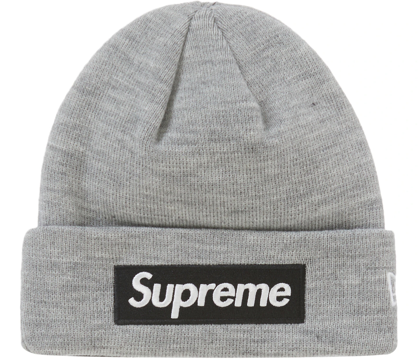 Supreme New Era Box Logo Beanie (FW22) Heather Grey