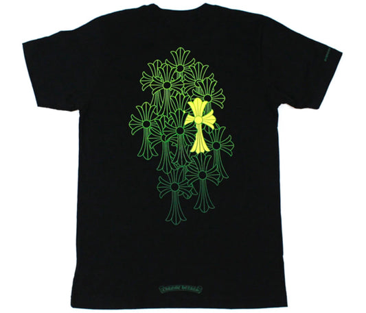 Chrome Hearts Cemetery T-shirt Black/Yellow/Green