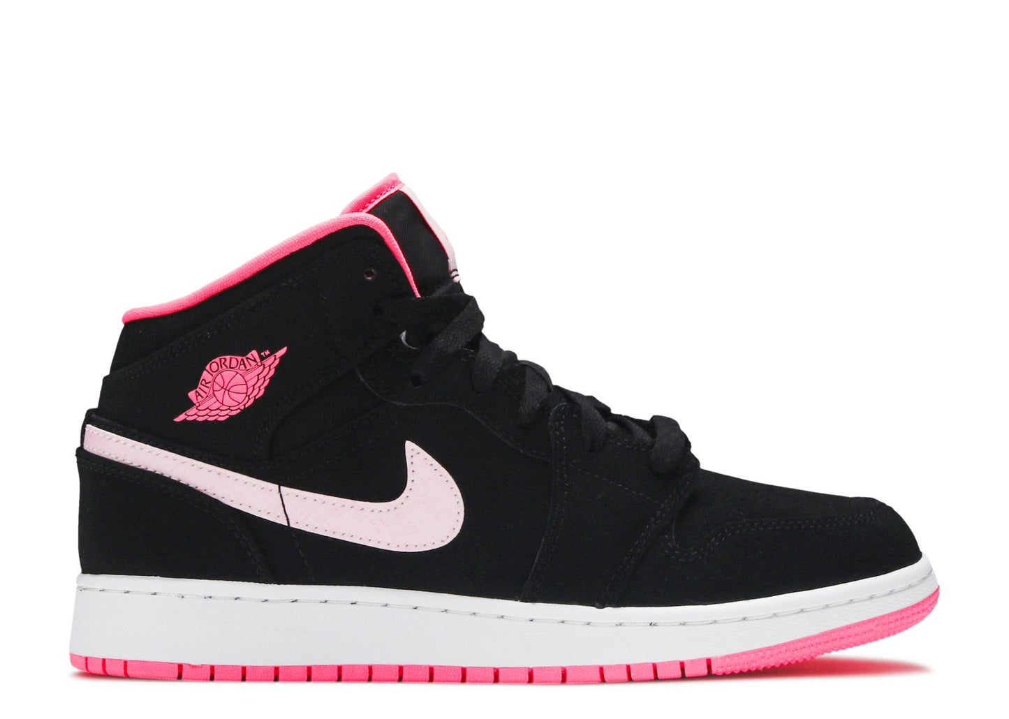 Air Jordan 1 Mid GS Black Digital Pink