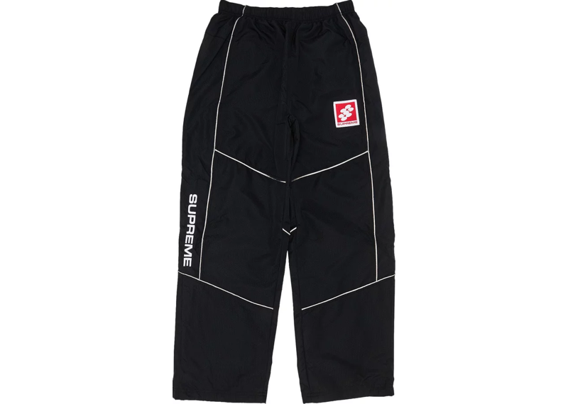 Supreme Reflective Piping Track Pant Black