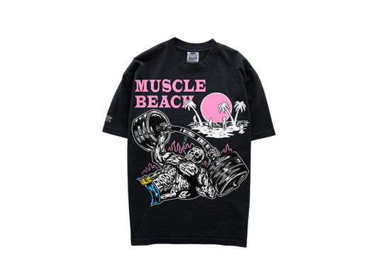 Warren Lotas Muscle Beach Tee Black