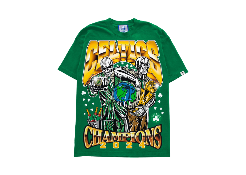 Warren Lotas Celtics World Champs Tee Green