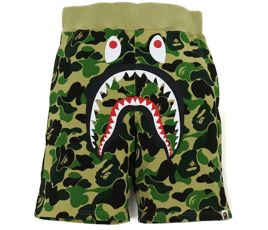 BAPE Big ABC Camo Shark Sweat Shorts Green