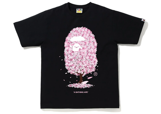 Bape Sakura Tree Tee Black