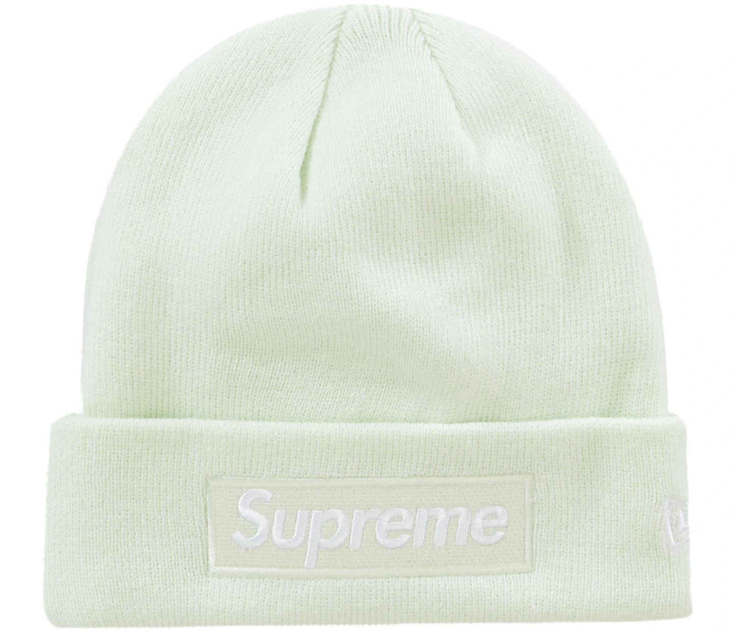 Supreme New Era Box Logo Beanie (FW23) Light Green