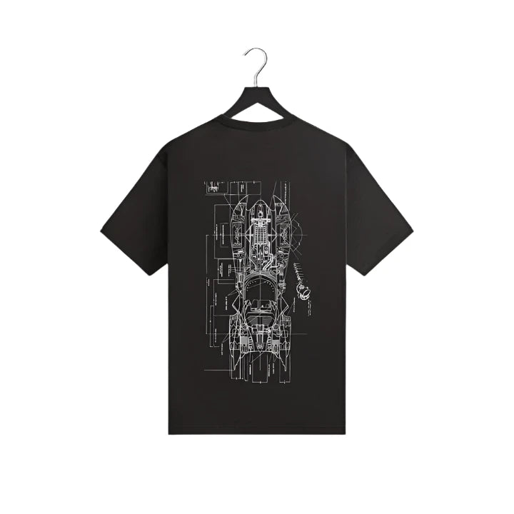 Kith x Batman Schematics Vintage Tee Black