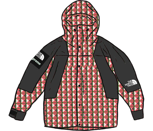 Supreme The North Face Studded Mountain Light Jacket Red