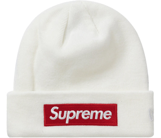 Supreme New Era Box Logo Beanie (FW21) White