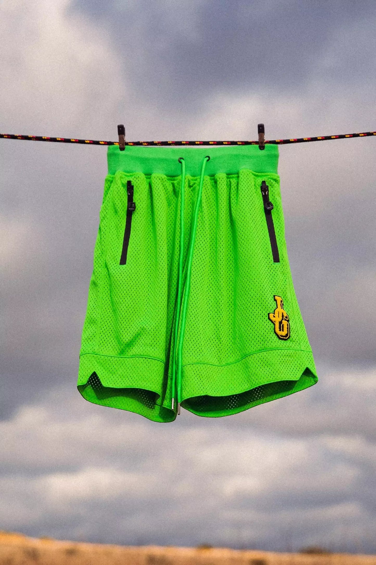 John Geiger Lime Green Shorts