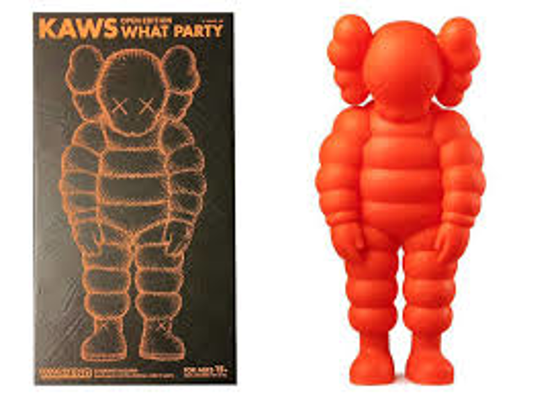 Kaws Open Edition What Party Figure Orange