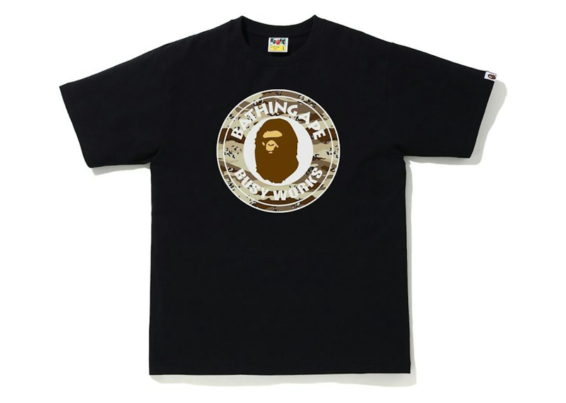 BAPE Sand Camo Busy Works Tee Black/Beige