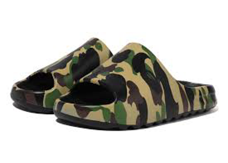 BAPE 1st Camo Slide Sandals Yellow