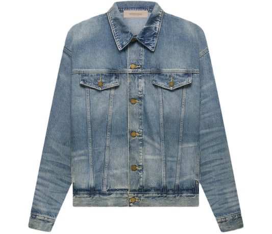 Fear of God Essentials Trucker Jacket Indigo