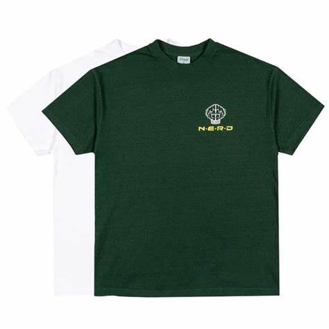 Hidden NY x N.E.R.D Brain Logo T-shirt Green