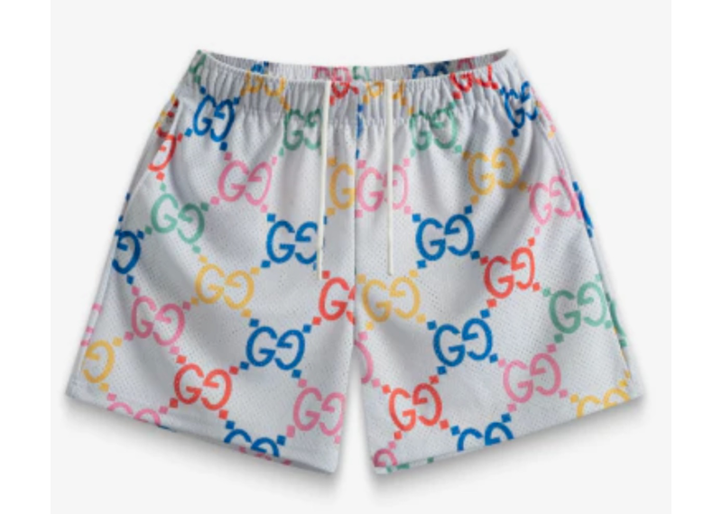 Bravest Studios Shorts Mega GG White/Rainbow