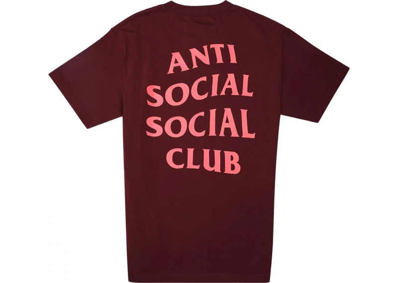 ANTI SOCIAL SOCIAL CLUB LOGO TEE MAROON