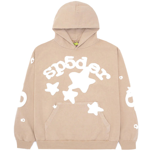 Sp5der Sand Beluga Hoodie