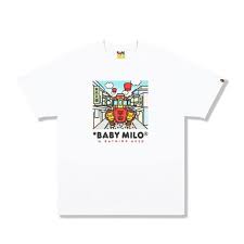 Bape Taipei exclusive Ping-an tee White