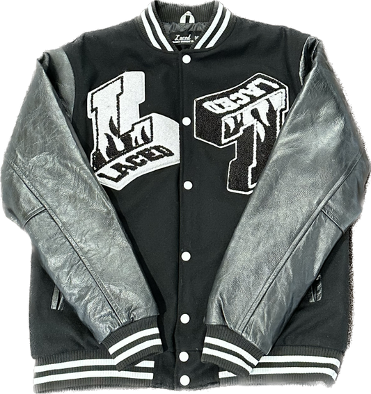 Laced LE FLAME VARSITY JACKET Black