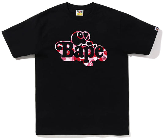 BAPE ABC Camo Milo on Bape Tee Black Pink