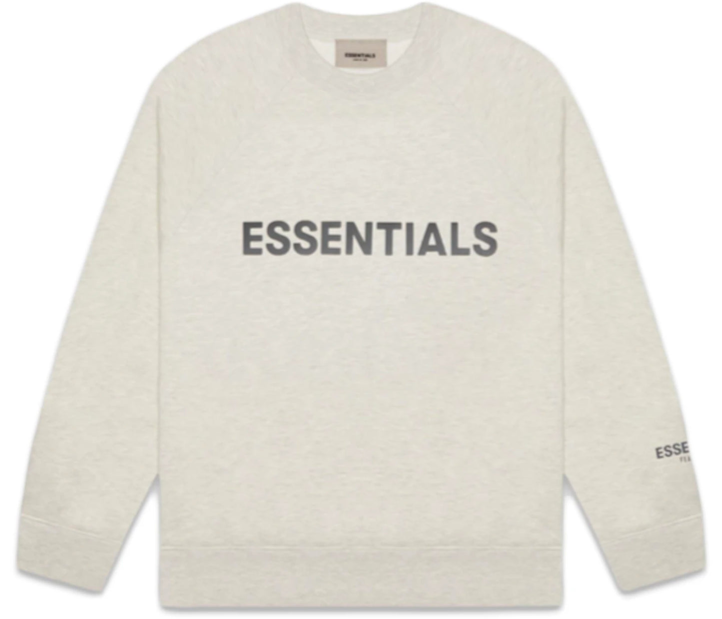 Fear of God Essentials Crewneck Applique Logo Oatmeal/Oatmeal Heather/Light Heather Oatmeal