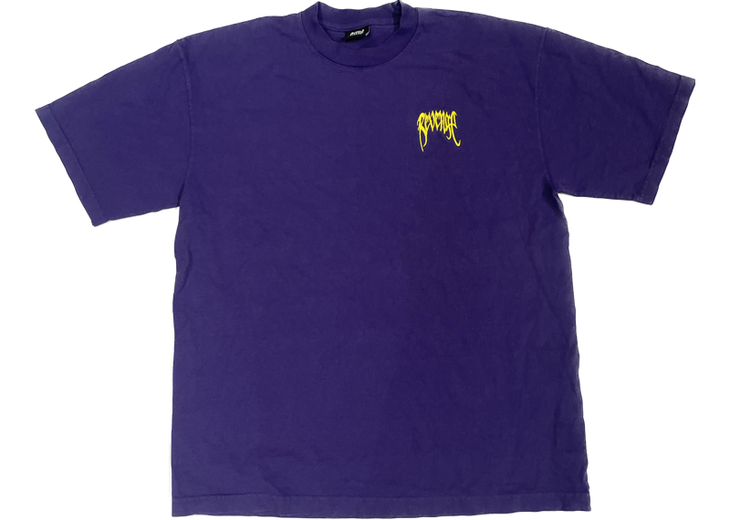 Revenge - purple embroidered logo tee