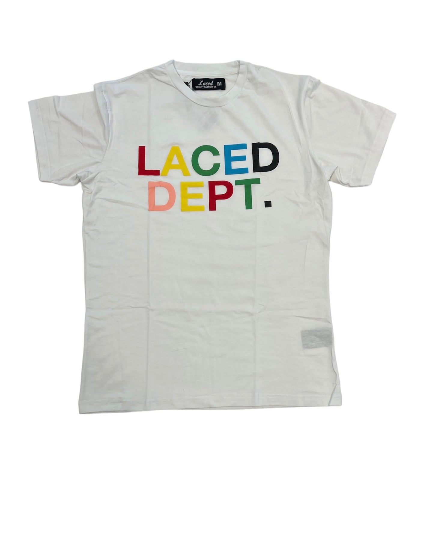 Laced 2023 Rainbow Souvenir Tee White