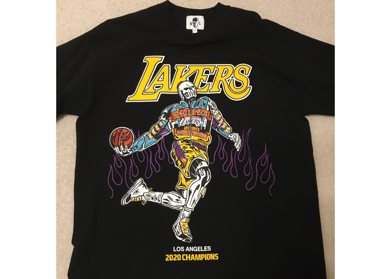 Warren Lotas Los Angeles Lakers 2020 championship Tee