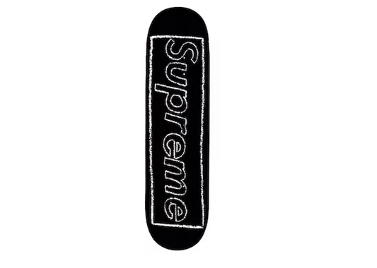 Supreme KAWS Chalk Logo Skateboard Deck Black