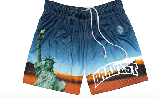 Bravest Studios Statue of Liberty Shorts