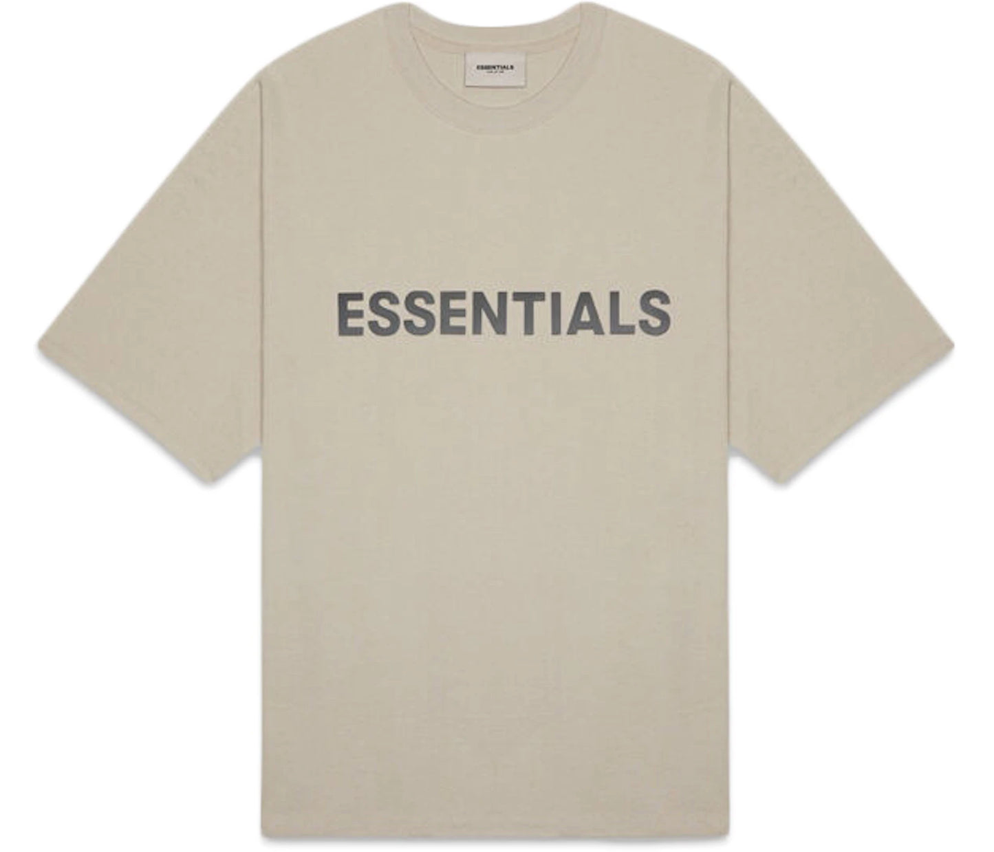 Fear of God Essentials Boxy T-Shirt Applique Logo Olive/Khaki