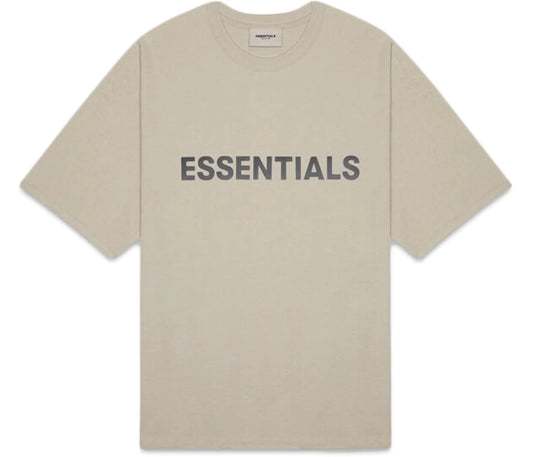 Fear of God Essentials Boxy T-Shirt Applique Logo Olive/Khaki