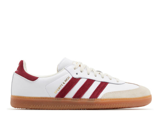 Sporty & Rich x Samba OG White Core Burgundy