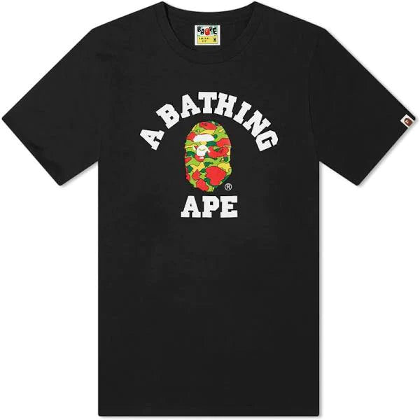 Bape Psyche College Camo Tee Black