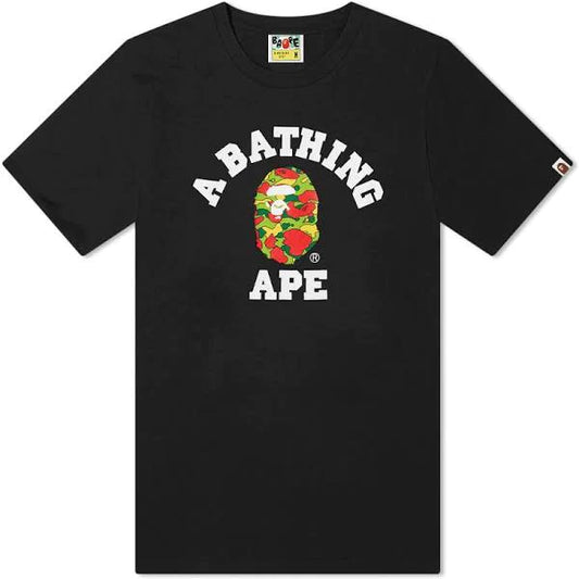 Bape Psyche College Camo Tee Black