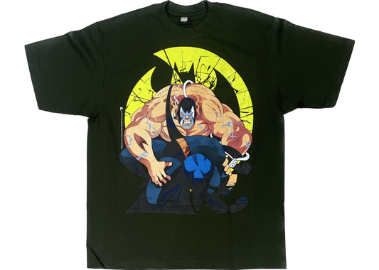 MAD Bane and Batman tee dark green