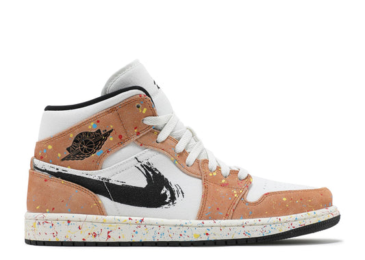 Air Jordan 1 Mid SE Brushstroke Paint Splatter