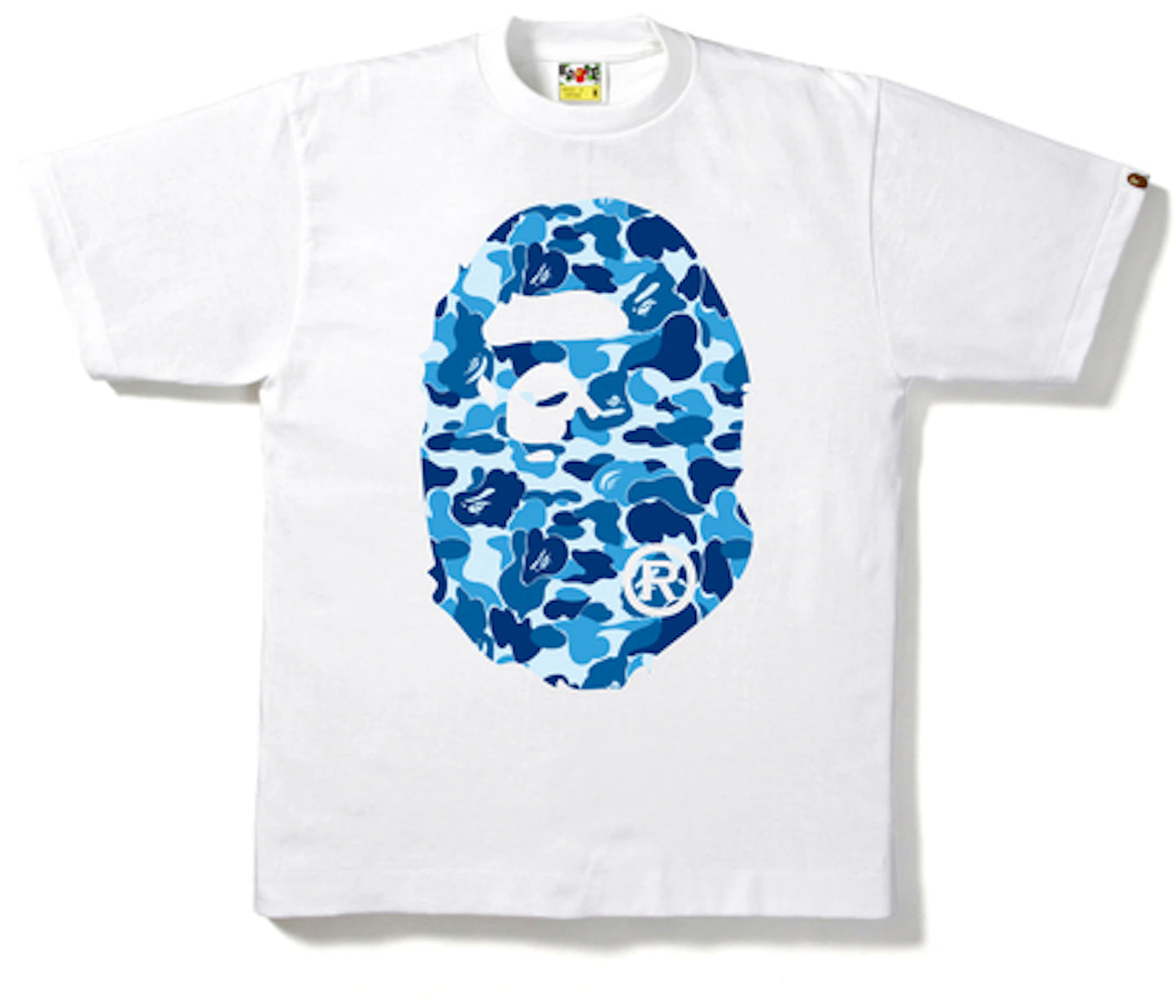 BAPE ABC Camo Big Ape Head Tee White