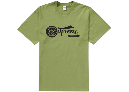 Supreme Records Tee Moss Green